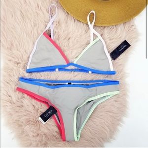 Tavik Color Blocked Sand Bikini Set Jett Jayden Size Large